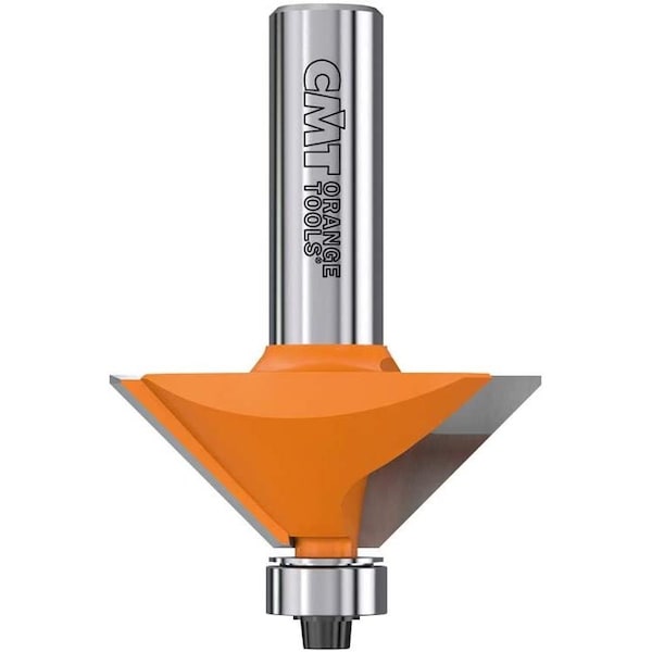 45degree Chamfer Bit, 1/2-Inch Shank, Carbide-Tipped